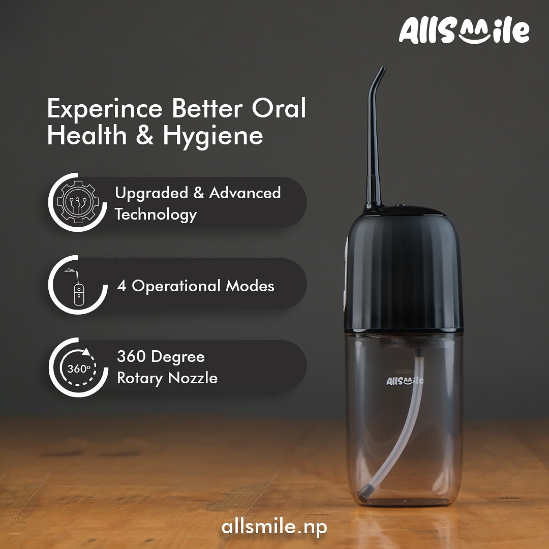 Sparkling Clean, Every Day choose Allsmile Water Flosser. Try it now ..#allsmilenepal #healthysmile #allsmile #healthysmile #allsmilewaterflosser#dentalhygiene #dentalhealth#waterflosser #oralcare #hygiene #healthy.jpg__PID:c77af5af-49fd-482d-83c8-1fdfdec5d030