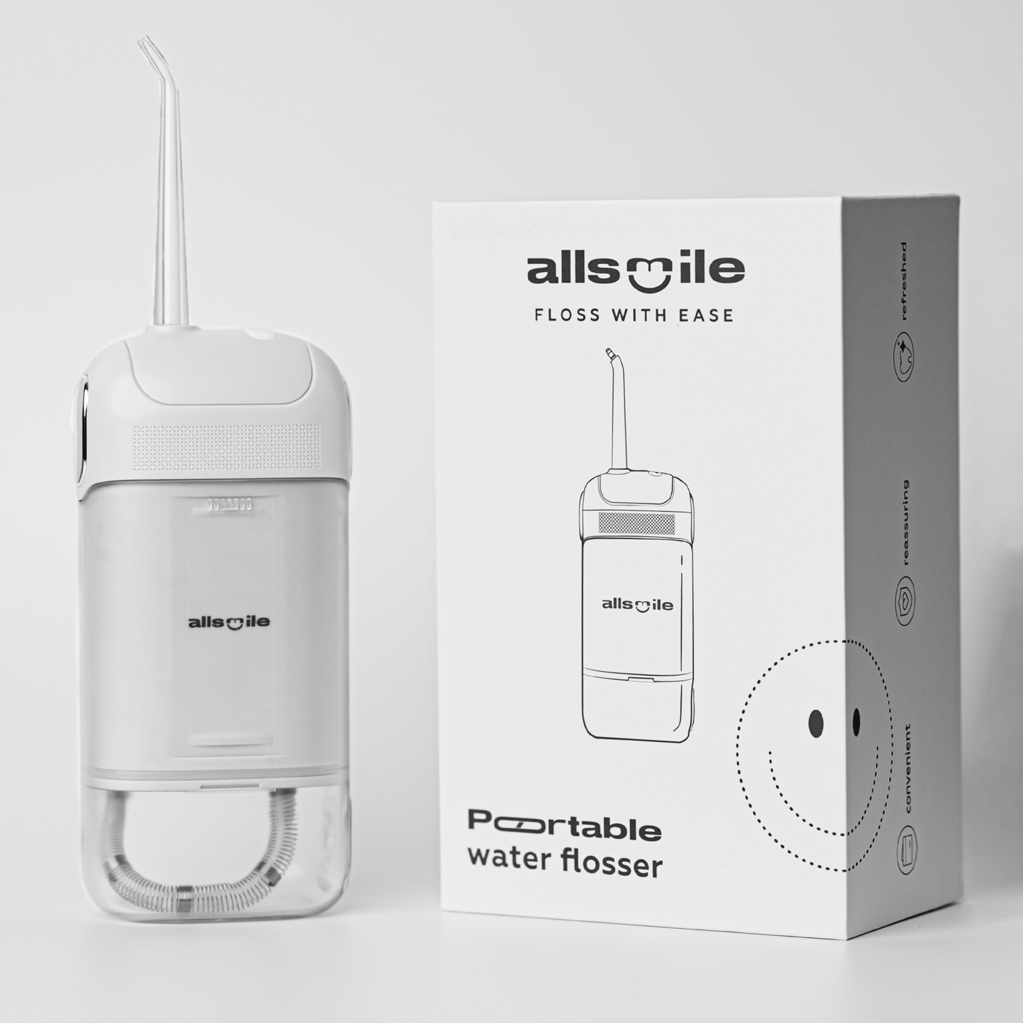 Allsmile Portable, cordless travel friendly best electric jet water flosser (dental flosser) availbale in nepal for your better oral hygiene