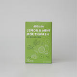 Lemon & mint mouthwash for sensitive gums."कडा स्वादविना माउथ वाश"