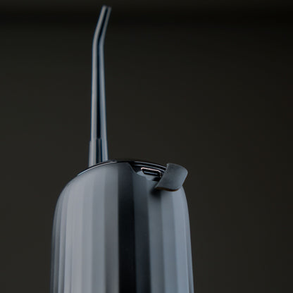 Allsmile portable water flosser comes with type-C charging cable. Fast charging and long term battery power.