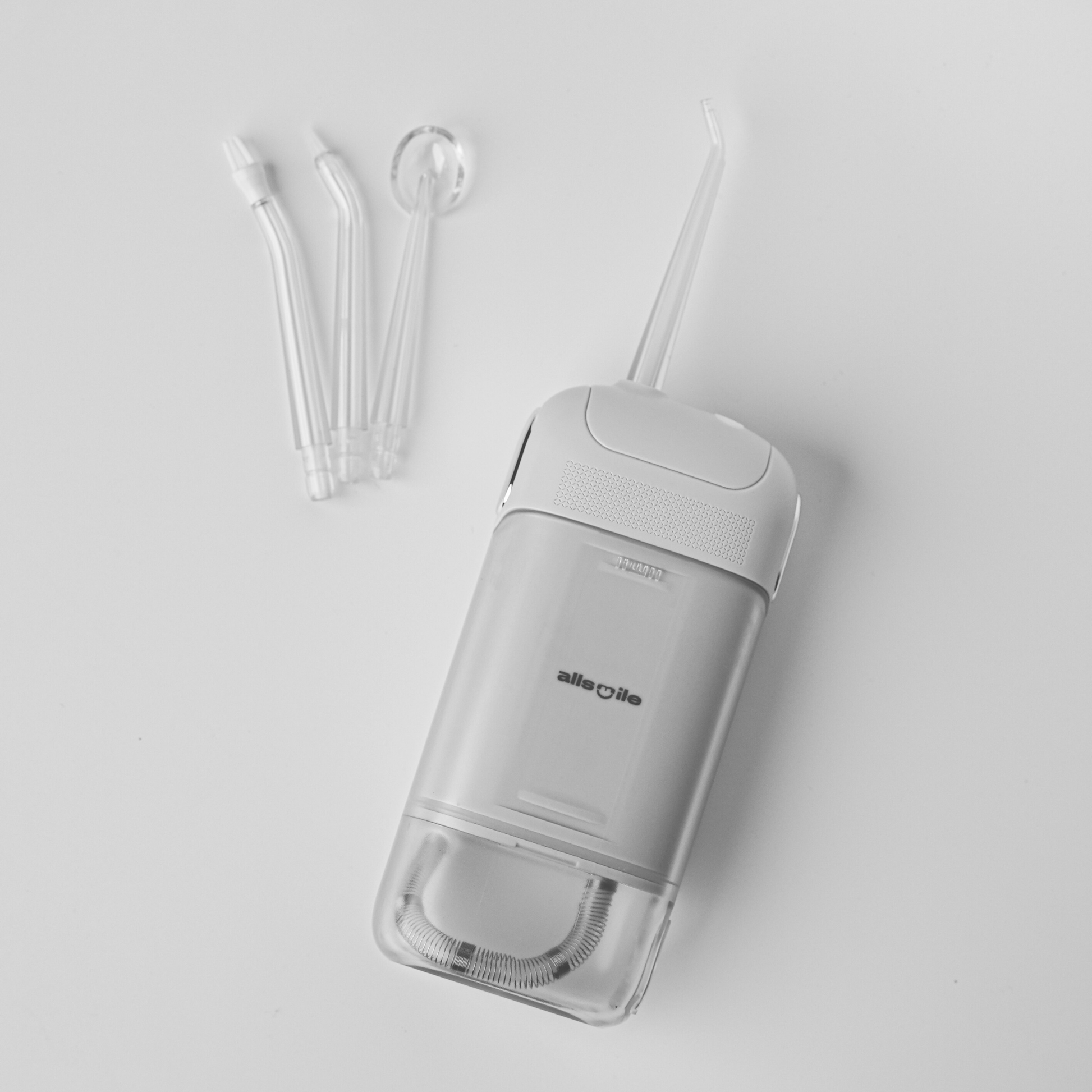 Allsmile water flosser accessories in four different kind. Suitable for teeth and gum.