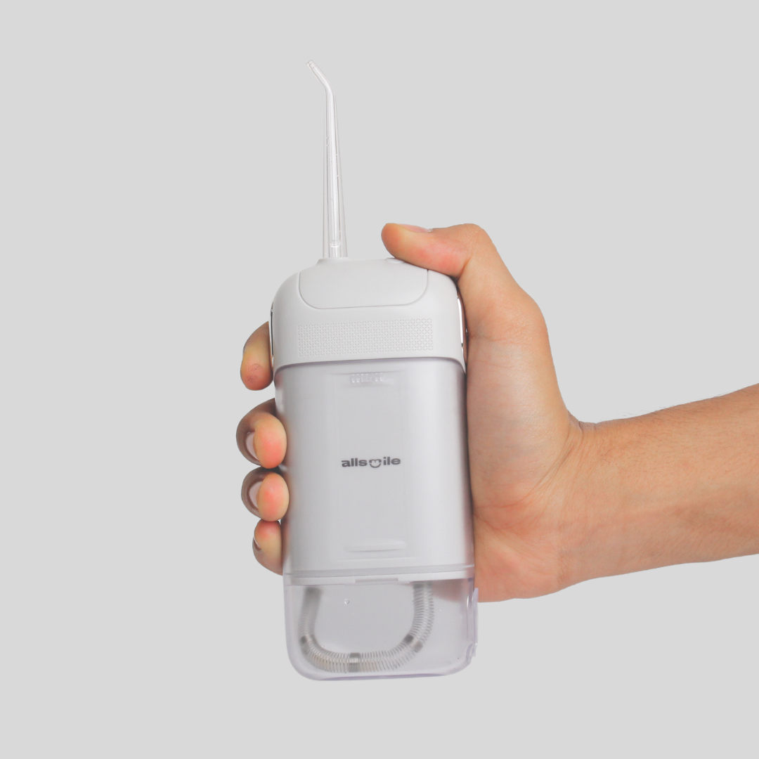 Allsmile handheld cordless dental water flosser compact and travel-friendly oral irrigator for global and Nepal customers